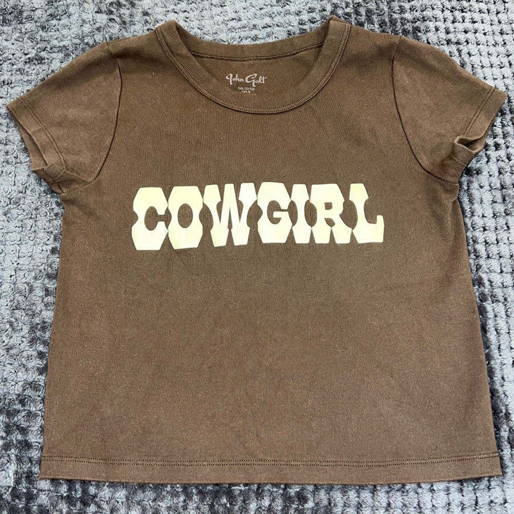 Brandy Melville Cowgirl Croppped Tee